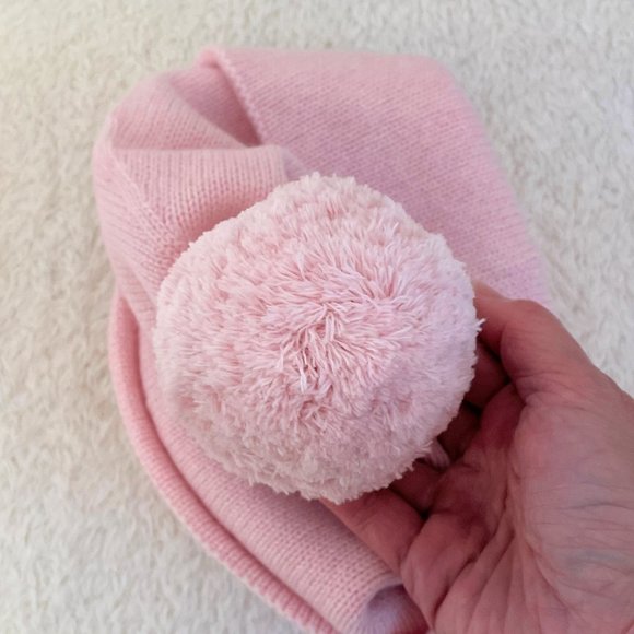 Alexander McQueen Beanie Pink Pompom Wool & Cashmere main image 6